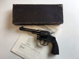 BEAUTIFUL EARLY COLT NEW SERVICE REVOLVER .455 in ORIGINAL BOX, FACTORY LETTER - 1 of 15