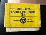 RARE EARLY COLT SP1 SCOPE 3x20 YELLOW BOX - 2 of 15