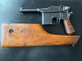 BEAUTIFUL MAUSER BROOMHANDLE C96 BOLO with MATCHING STOCK - 12 of 15