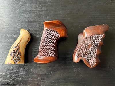 Beautiful S&W N-frame grips and Luger target grips.
