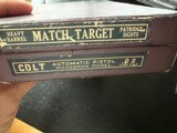 PRE-WAR COLT MATCH TARGET WOODSMAN BOX, MAGAZINE and “ELEPHANT EAR” GRIPS - 9 of 15