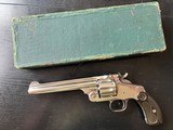GORGEOUS ANTIQUE S&W SMITH & WESSON NEW MODEL # 3 TARGET BOXED