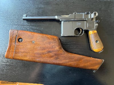 MAUSER C96 BROOMHANDLE “SHALLOW MILLED” LARGE RING HAMMER MINT 1901