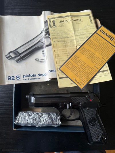 BEAUTIFUL EARLY BERETTA 92S ANIB