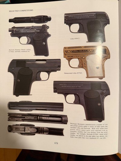 SPANISH “LIBIA”.25 ACP PISTOL PICTURED IN BOOK - Image 9 of 11