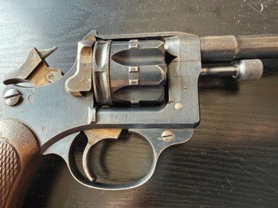 RARE FIRST YEAR PRODUCTION FRENCH 1892 REVOLVER ANTIQUE - Image 10 of 15