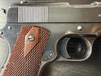 RARE COLT 1911 .45 US NAVY WWI 1913 - Image 10 of 15