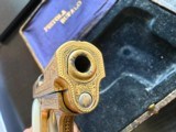 STUNNING BOXED GOLD DAMASCENED SPANISH “BUFALO” .25 PISTOL - Image 14 of 15