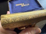 STUNNING BOXED GOLD DAMASCENED SPANISH “BUFALO” .25 PISTOL - Image 6 of 15