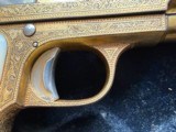 STUNNING BOXED GOLD DAMASCENED SPANISH “BUFALO” .25 PISTOL - Image 9 of 15