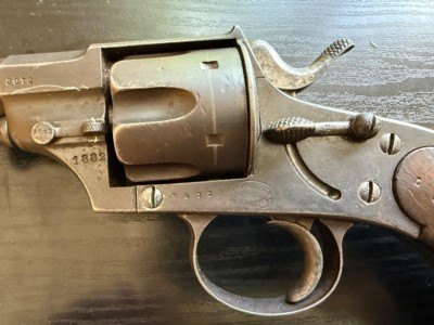 ANTIQUE M1879 REICHSREVOLVER MAUSER BAVARIAN UNIT MARKED - Image 2 of 15