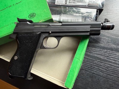 SIG P210-5 EARLY BOXED WITH EXTRAS - Image 8 of 15