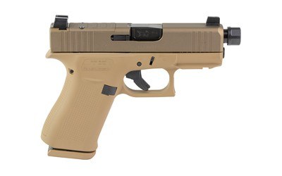 GLOCK UX4350204FRNHP G43X HUSH PUPPY 9MM FDE 1/2X28 THREADED BBL