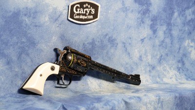 RUGER 0880 SUPER BLACKHAWK 75TH ANNIVERSARY 44 MAGNUM IVORY / ENGRAVED - Image 2 of 8
