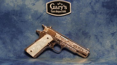 COLT 1911 GOVERNMENT 45 ACP DIAMONDS ON 18K ROSE GOLD 5