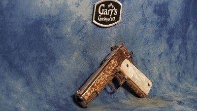COLT 1911 GOVERNMENT 45 ACP DIAMONDS ON 18K ROSE GOLD 5
