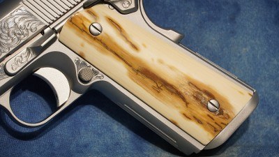 NIGHTHAWK CUSTOM VIP COMMANDER SILVER 38 SUPER WITH MAMMOTH BARK GRIPS - Image 14 of 25