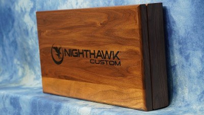 NIGHTHAWK CUSTOM VIP COMMANDER SILVER 38 SUPER WITH MAMMOTH BARK GRIPS - Image 23 of 25