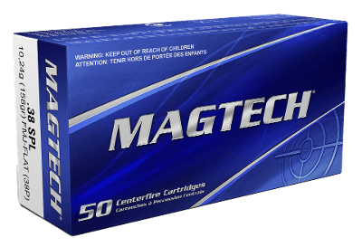 MAGTECH 38P RANGE / TRAINING 38 SPECIAL 158 GRAIN FMJ FLAT NOSE 50 RNDS - Image 1 of 1
