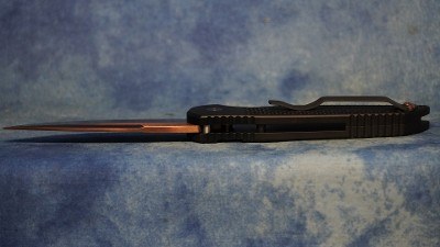 NIGHTHAWK CUSTOM K211-CR PRO-TECH KNIFE TR-3 AUTOMATIC COPPER ROSE DLC - Image 6 of 7
