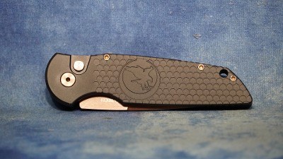 NIGHTHAWK CUSTOM K211-CR PRO-TECH KNIFE TR-3 AUTOMATIC COPPER ROSE DLC - Image 7 of 7
