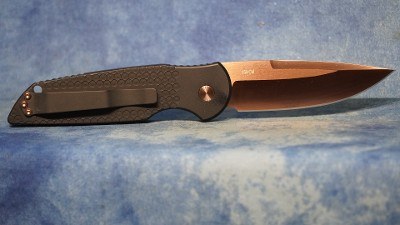 NIGHTHAWK CUSTOM K211-CR PRO-TECH KNIFE TR-3 AUTOMATIC COPPER ROSE DLC - Image 5 of 7