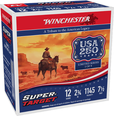 WINCHESTER TRGT127 USA 250 YEARS TRAP & SPORTING CLAYS 12 GA 2-3/4