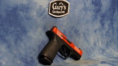 WILSON COMBAT P365XL 2.0 9MM MACRO MODULE USMC RED SLIDE RMR CUT TUNED - Image 3 of 7