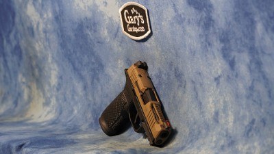 WILSON COMBAT P365XL 2.0 9MM MACRO MODULE FDE SLIDE RMR CUT TUNED - Image 2 of 7