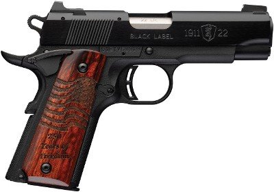 BROWNING 051072490 1911 BLACK LABEL MEDALLION 250 COMPACT FRAME 22 LR 10+1 3.63