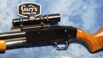 USED MOSSBERG 500A RIFLED 12 GA SLUG GUN WITH SCOPE - Image 6 of 6