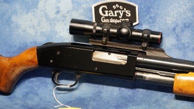 USED MOSSBERG 500A RIFLED 12 GA SLUG GUN WITH SCOPE - Image 2 of 6