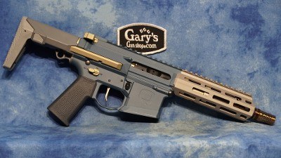 Q LLC HB-300BLK-7IN-SBR-BLU HONEY BADGER 300 BLACKOUT 7