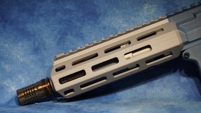 Q LLC HB-300BLK-7IN-SBR-BLU HONEY BADGER 300 BLACKOUT 7