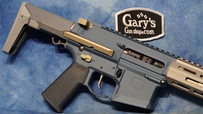 Q LLC HB-300BLK-7IN-SBR-BLU HONEY BADGER 300 BLACKOUT 7