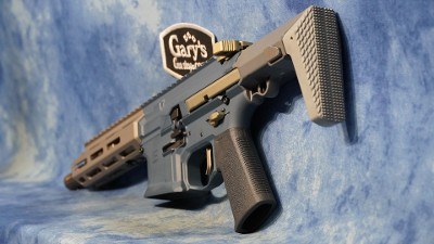 Q LLC HB-300BLK-7IN-SBR-BLU HONEY BADGER 300 BLACKOUT 7