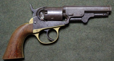 ANTIQUE COOPER FIRE ARMS NAVY 36 CALIBER 5 SHOT CIRCA 1860 SN #3782 - Image 2 of 8