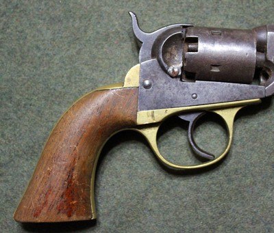 ANTIQUE COOPER FIRE ARMS NAVY 36 CALIBER 5 SHOT CIRCA 1860 SN #3782 - Image 7 of 8