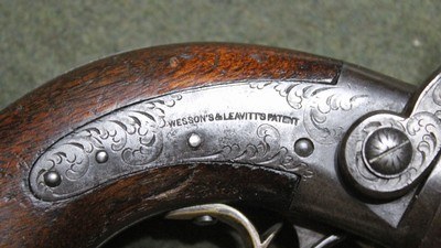 ANTIQUE MASS ARMS CO. WESSON & LEAVITT BELT MODEL 31 CALIBER 6 SHOT REVOLVER - Image 14 of 14