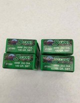 Sierra GameKing 6mm .243 Diameter 100 Grain SBT Rifle Bullets - Image 1 of 3
