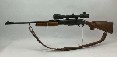 Remington 7600 243 with Bushnell scope and leather sling - Image 1 of 14