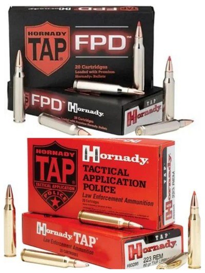 Hornady TAP .223 Rem 75gr (blk)TAP FPD &(red) TAP HBPT