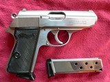 Walther PPK/S (Interarms) Stainless steel semi-automatic Pistol - 1 of 5