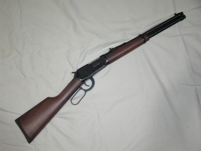 L.N.I.B. Unfired Winchester 94AE carbine, .357 Mag., tang safety +Bonus