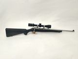 Ruger 77/22 M77 Bolt Action Rifle - .22 LR - Excellent Condition - Stainless/Synthetic - w/ Burris Scope - Image 1 of 14