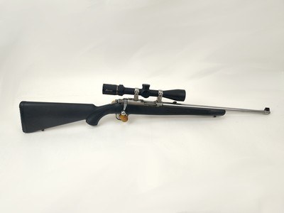 Ruger 77/22 M77 Bolt Action Rifle - .22 LR - Excellent Condition - Stainless/Synthetic - w/ Burris Scope - Image 1 of 14