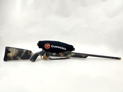 Gunwerks ClymR - 300 Win Mag - Factory New - Barrett Brown / Halo Tan - 8lbs 7oz - w/ Leupold Mark 5HD - Image 2 of 20