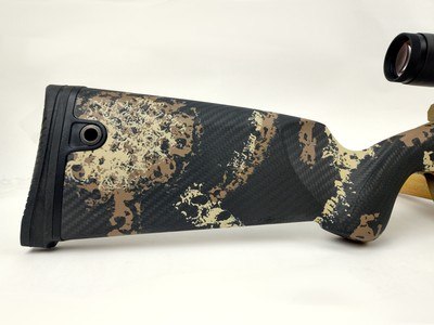 Gunwerks ClymR - 300 Win Mag - Factory New - Barrett Brown / Halo Tan - 8lbs 7oz - w/ Leupold Mark 5HD - Image 5 of 20