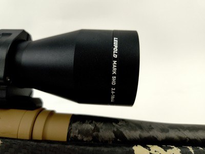 Gunwerks ClymR - 300 Win Mag - Factory New - Barrett Brown / Halo Tan - 8lbs 7oz - w/ Leupold Mark 5HD - Image 10 of 20
