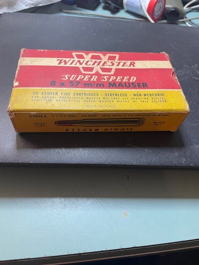 Vintage Winchester 8X57 Mauser 20 Rds